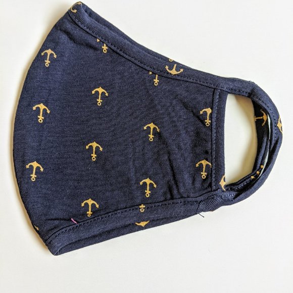 Set 5 Antibacterial Cotton Masks, Anchor design - Picture 2 of 6